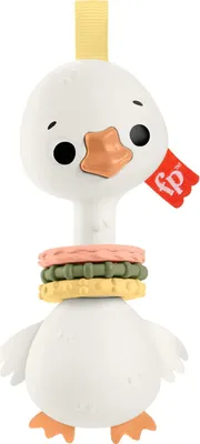 Productafbeelding van Pasgeboren speelgoed Clack & Quack Goose - Rammelaar met dierenthema voor ontwikkelingsspel zuigelingen vanaf 3 maanden