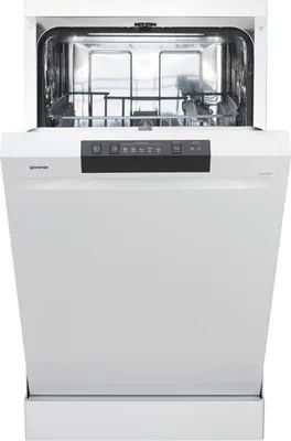 Obrázok produktu pre Gorenje GS520E15W Voľne stojaca umývačka riadu 45 cm biela - 9 súprav riadu - 4 programy - Kôš na príbory - Nerezová vaňa - AquaStop - Samočistiaci filter - Funkcia 3 v 1