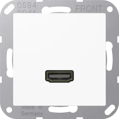 Image de Jung Prise multimédia aws HDMI avec anneau de support MA A 1112 WW