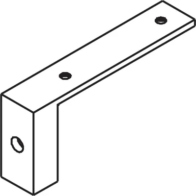 Zdjęcie produktu dla Adapter Hawa do drzwi drewnianych, tworzywo sztuczne, antracyt