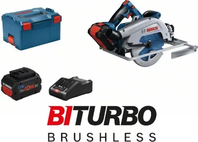 Produktbild von Akku-Kreissäge BITURBO GKS 18V-68 GC | 2x Akku ProCORE18V 8,0 Ah L-Boxx