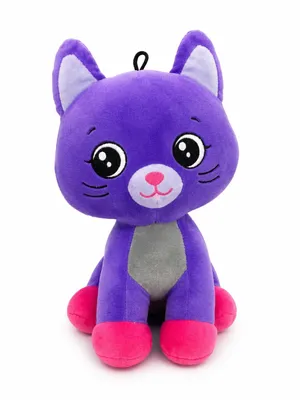 Produktbild von Katze Kuscheltier 30 cm Lila Katze Plüschtier Stofftier Weiches Kawaii Geschenk für Kinder