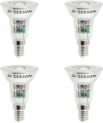 Produktbild von 4x LED Lampe E14 warmweiß 5W / 50W Leuchtmittel Strahler Spot COB 230V SEBSON