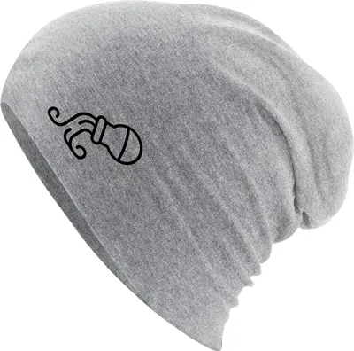 Produktbild von Huuraa Beanie Wassermann Sternzeichen Symbol Heather Grey One Size Baumwolle und Elasthan Mütze Geschenkidee