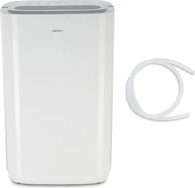 Produktbild von MEDION® Luftentfeuchter DH20, 20 Liter/24h, 43 dB leise, für Räume bis 100m³ (40m²), mit Normal-, Wäsche- & Ventilator-Modus, Timer, Bodenrollen, Display & Touch-Bedienfläche