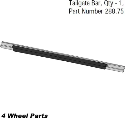 Zdjęcie produktu dla Listwa tylnej klapy Bestop Softtop Jeep CJ 76-86 Wrangler YJ 87-95 TJ 96-06