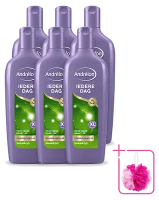 Zdjęcie produktu dla 6 x Szampon Andrélon do codziennego użytku - 450 ml - Opakowanie ekonomiczne - 6 sztuk