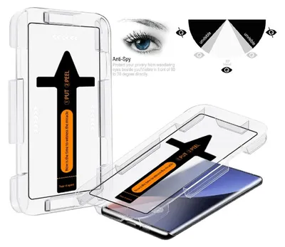 Produktbild von 2x Anti-Spion 9H Panzerglas für Samsung Galaxy S23 Ultra FULL CURVED 3D KLAR PRIVACY ANTI-SPY Displayschutz Echtes Tempered Schutzglas Schutzfolie