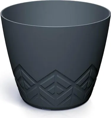 Produktbild von ARECO Blumentopf 13,8 cm - Farbe: anthrazit