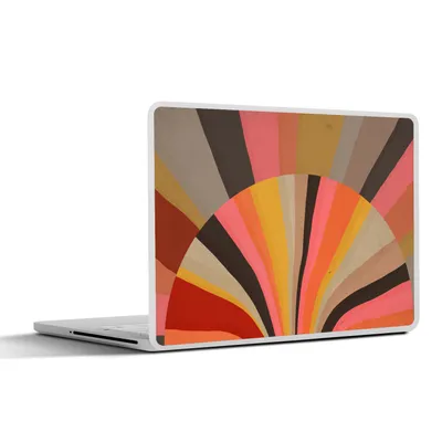Produktbild von MuchoWow® Laptop Aufkleber Sticker Cover Abstrakt -Kunst -Formen 32.5x23.5 cm - Sticker für Laptop - Selbstklebend