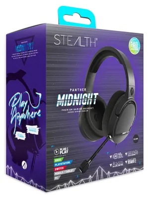 Obrázok produktu pre STEALTH Gaming Panther, Kábel, Hranie, Slúchadlá s mikrofónom, Čierna