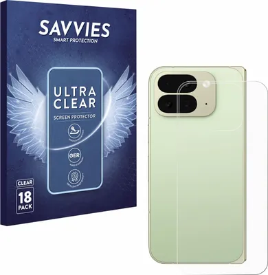 Produktbild von 18x Für Google Pixel 10 Pro Fold (Rückseite) Schutzfolie Savvies Displayschutz Display Schutz Folie Klar Transparent