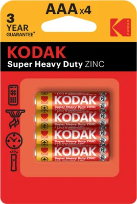 Zdjęcie produktu dla Kodak Baterie Aaa (R3) Cynkowo-Węglowa 4 Szt.