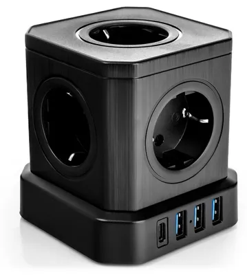 Produktbild von Steckdosenleiste 5xAC 3xUSB 1xUSB-C SPS-C02B