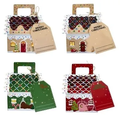 Adventskalender zum Befüllen, 24 Fächer, Karton, mehrfarbig, Weihnachtsmotiv
