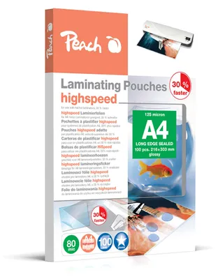 Obrázok produktu pre Peach 510971, Priehľadná, A4, 100 kusov
