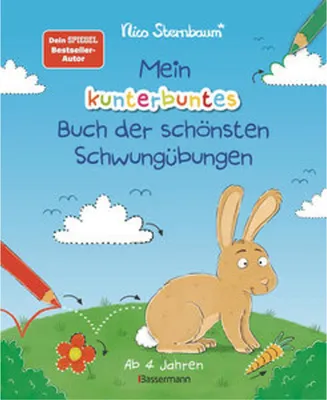 Produktbild von Mein kunterbuntes Buch der schönsten Schwungübungen. Schreibvorbereitung für Kindergarten, Vorschule und Grundschule. Ab 4 Jahre