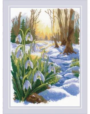 Zdjęcie produktu dla Zestaw do haftu krzyżykowego Riolis "Wiosna nadchodzi", 21x30cm