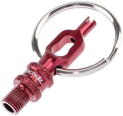Produktbild von BY,SCHULZ Ventiladapter "V.5" Aluminium eloxiert,  rot