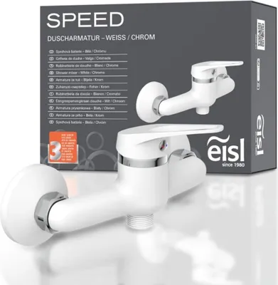 Obrázek produktu pro eisl sprchová baterie SPEED, koupelnová baterie, sprchová baterie v bílé/chromové barvě