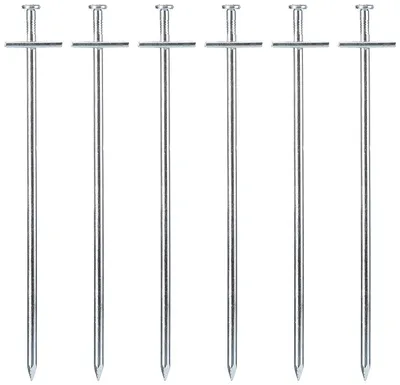 Produktbild von 10x Felsbodenhering Zelt-Heringe Felsbodennagel 23cm x 6mm Zeltnagel Erdnagel Stahl Pflog