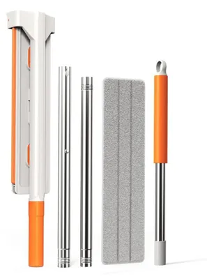 Produktbild von Flachmopp mit Teleskopstiel für schnelle Reinigung