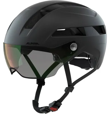Zdjęcie produktu dla Kask rowerowy Alpina Soho Visor V          czarny matowy, rozmiar 51–56 cm