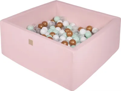 Produktbild von Quadratisches Bällebad 400 Bälle Baumwolle