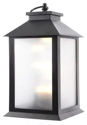 Produktbild von LED Laterne mit Drehung Innbereich Batteriebetrieben schwarz