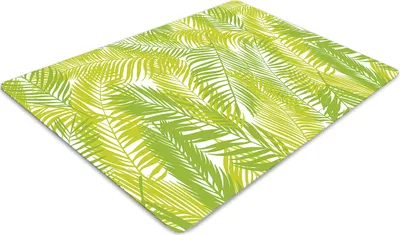 Produktbild von Stuhlunterlage Bürostuhlunterlage 120 cm x 90 cm Bodenmatte Bürostuhlunterlage - Grünes Blatt