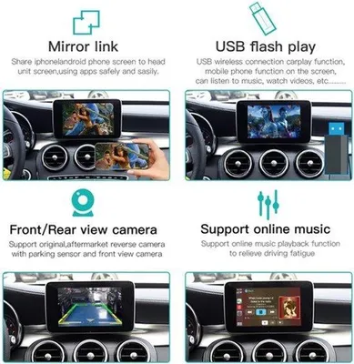 Immagine prodotto di Autoradio con navigatore e funzione vivavoce - CarPlay e Android Auto wireless - Bluetooth e GPS