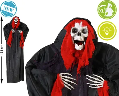 Produktbild von Halloween-Dekoration Skelett 183 cm
