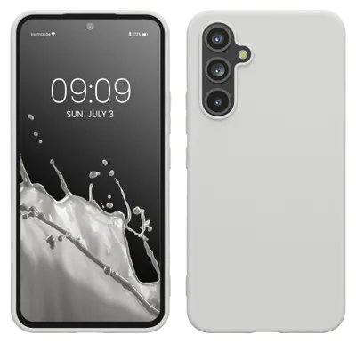 Produktbild von kwmobile Handyhülle für Samsung Galaxy A54 5G Hülle - TPU Case - Kabelloses Laden - Schutzhülle Cover in Weiß matt