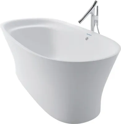 Produktbild von Duravit Oval-Badewanne Cape Cod 185,5x88,5x48,5cm, freist., 2 RS, weiß