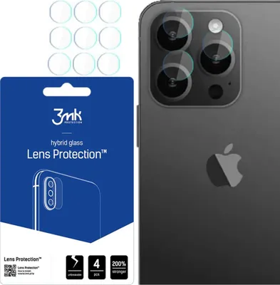 Zdjęcie produktu dla 3mk Lens Protection - Szkło na obiektyw aparatu iPhone 15 Pro (4 zestawy)