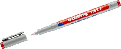 Image de 10x Edding 151 003 151 F - Marqueur pour rétroprojection, non permanent, 0,6 mm, bleu