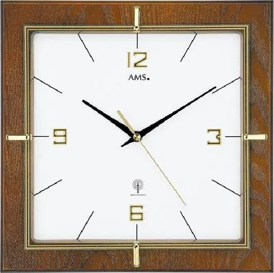Produktbild von AMS Funk-Wanduhr, Funkwerk, 29x29x5cm, 5834