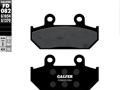 Produktbild von Bremsbeläge Set Galfer 2x FD082G1054 Semi-Metall vorne für Honda GL Gold Wing SE CBR F VFR 750 - 1500 ccm Bj. 1986 - 2003