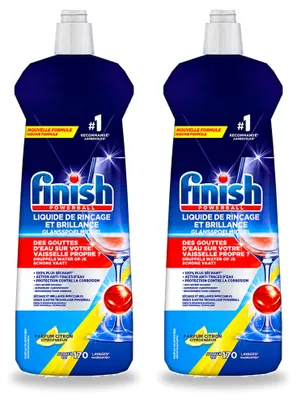 Produktbild von 2 x Finish Glanzspüler Zitrone - 800 ml - Vorteilspackung - 2 Stücke