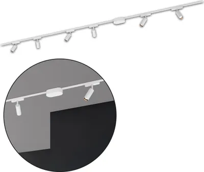 Immagine prodotto di Sistema di binari Briloner Luxtrail, set completo, 6x faretti LED, bianco