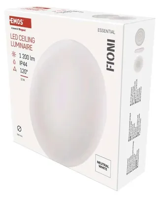 Productafbeelding van EMOS LED inbouwspot FIONI, rond, wit, 12W, trale wit, IP44, ZM1120