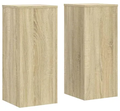 Zdjęcie produktu dla vidaXL Stojak na rośliny 2 szt. dąb sonoma 30x30x70 cm Materiał drewnopochodny