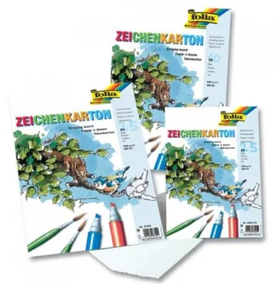 Produktbild von Folia Zeichenkarton 150g A3 250 Blatt