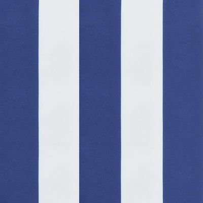 vidaXL Polštáře na zahradní židle 6ks. Modrobílé pruhované 50x50x3cm látka