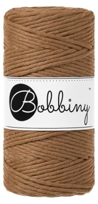Produktbild von Bobbiny Macrame Cord 3 mm 100 m Caramel Schnur
