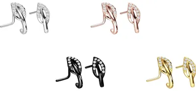 Produktbild von Nasenpiercing, Nasenstecker Chirurgenstahl Nasenstecker KRISTALLBLATT