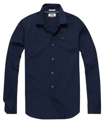 Produktbild von Tommy Jeans - Hemd für Herren, Stretch, Langärmlig GT19660 (S) (Marine)