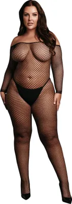 Produktbild von Bodystocking mit Schulterfreiem Design und Öffnung im Schritt