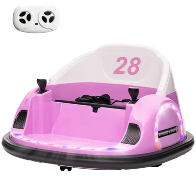 Produktbild von AIYAPLAY 12V Kinder Autoscooter mit 2,4 G Fernbedienung, Elektro Bumper Rosa