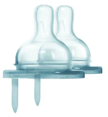 Image de Tétine silicone Pura Kiki 2 pcs. ventilée, débit de repas rapide